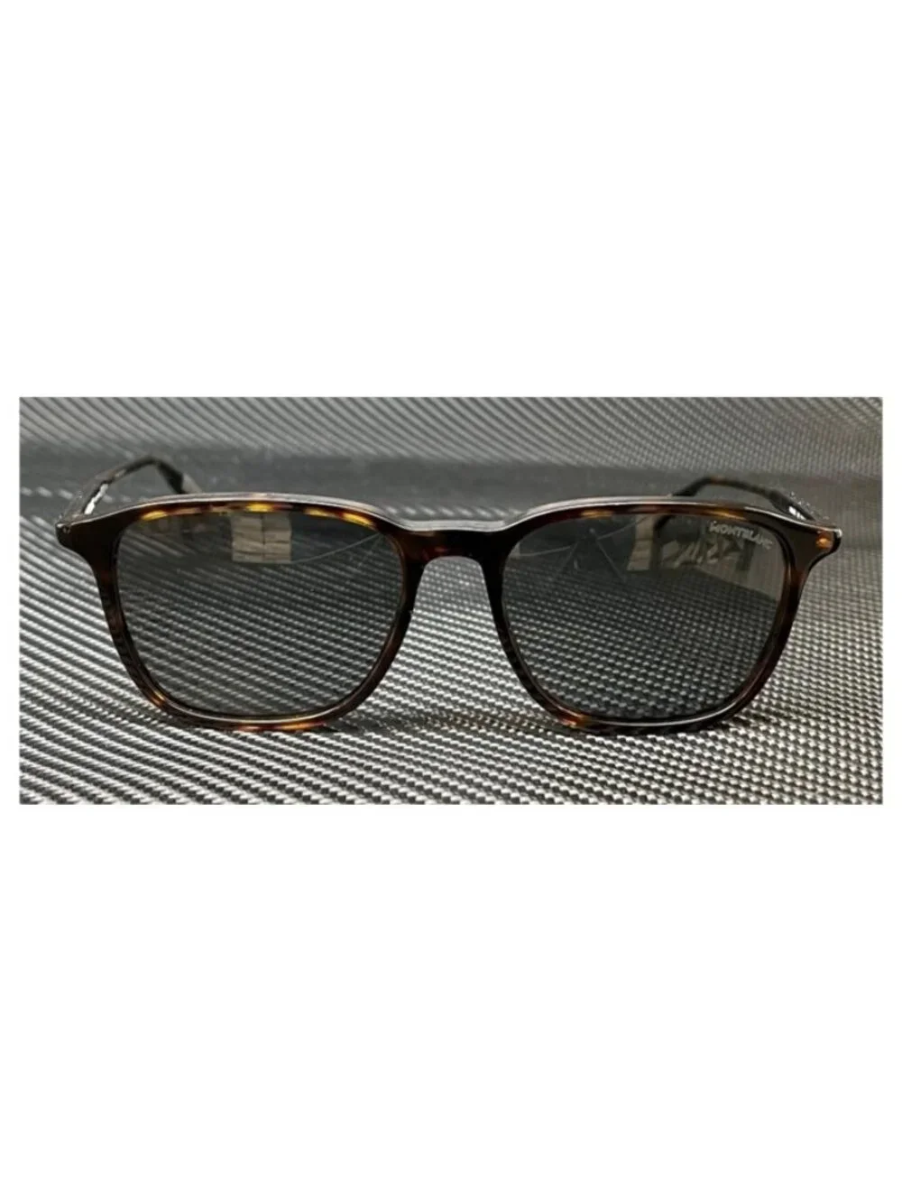 New MontBlanc Men  Brown Havana Sunglasses  53- 17- 150